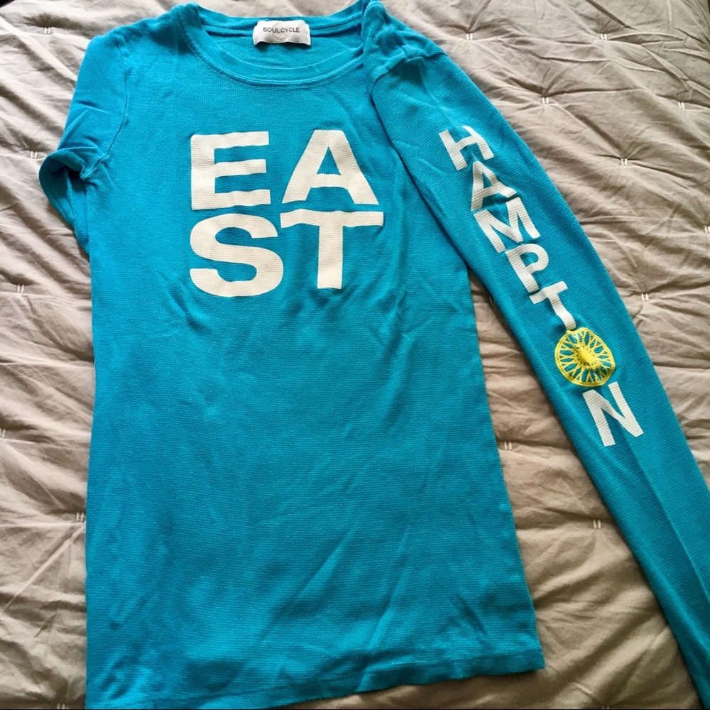SoulCycle Long Sleeved Waffle T - East Hampton!